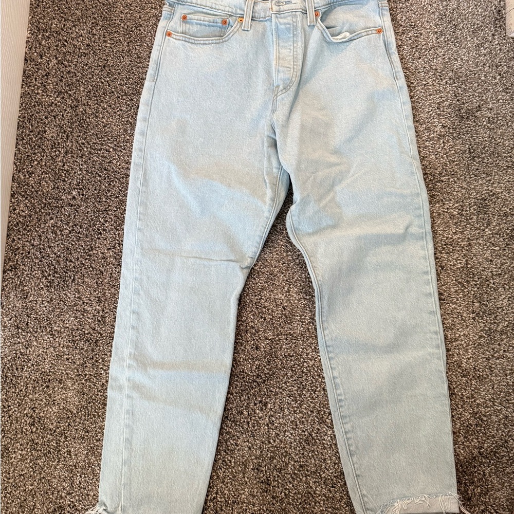 Levi's Light Blue Ankle & Cropped Jeans